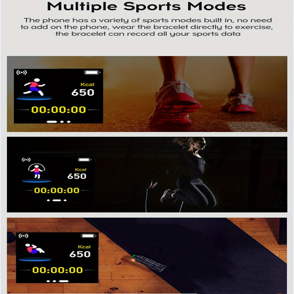Multifunctional Fitness Smartwatch with Fitness Tracker and Notifications