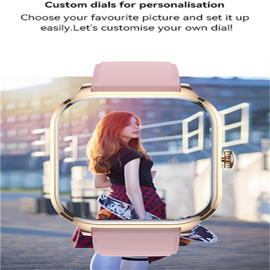 2026 New Uni-sex sports fitness Smart Watch 2.01inch HD Full Touch Screen with Bluetooth