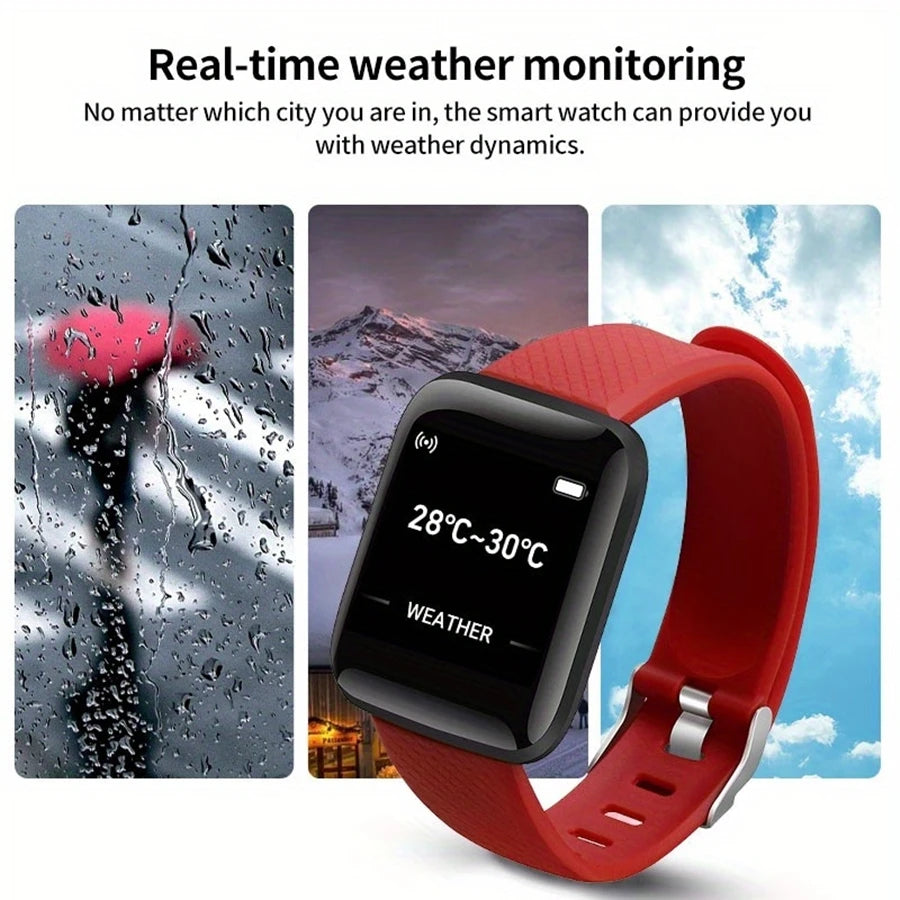 Multifunctional Fitness Smartwatch with Fitness Tracker and Notifications