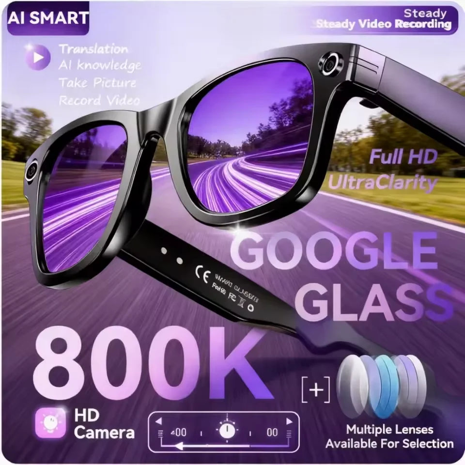 Smart AI Glasses with Camera and Translation. Built in Chat GPT 4.0 AI