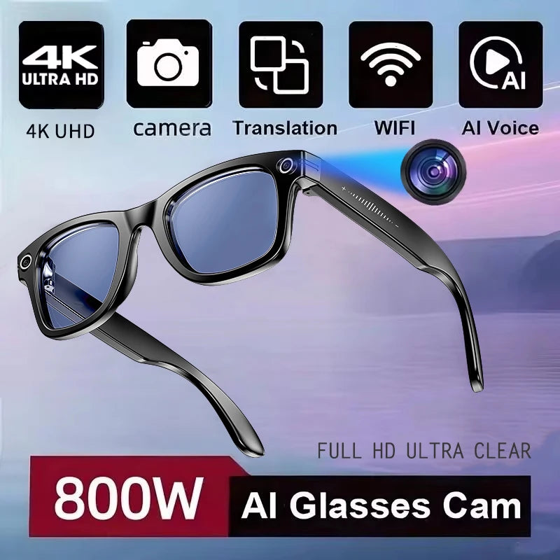 Smart AI Glasses with Camera and Translation. Built in Chat GPT 4.0 AI
